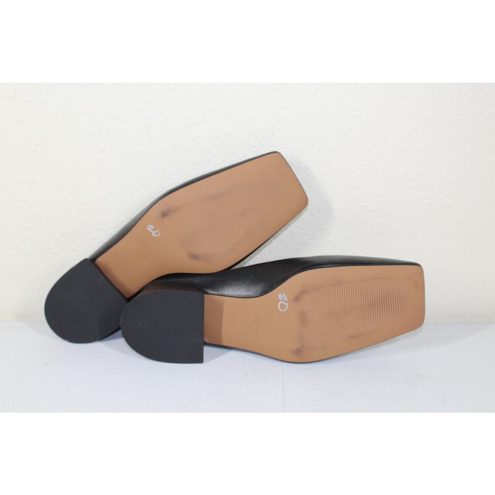 Steve Madden Vanessa Square Toe Mule Black Leather Size 10 - Picture 4 of 5